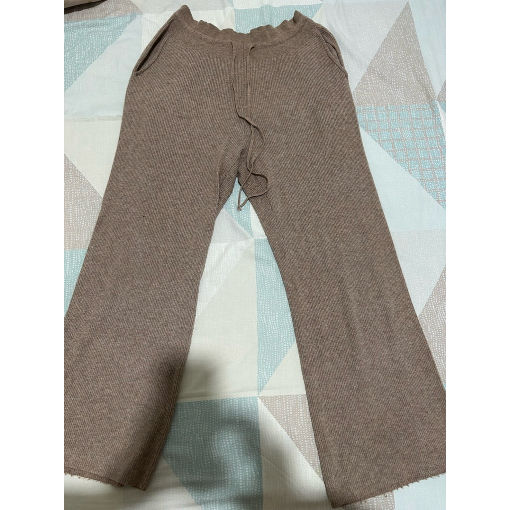 Washable Knit Ribbed Pants Uniqlo