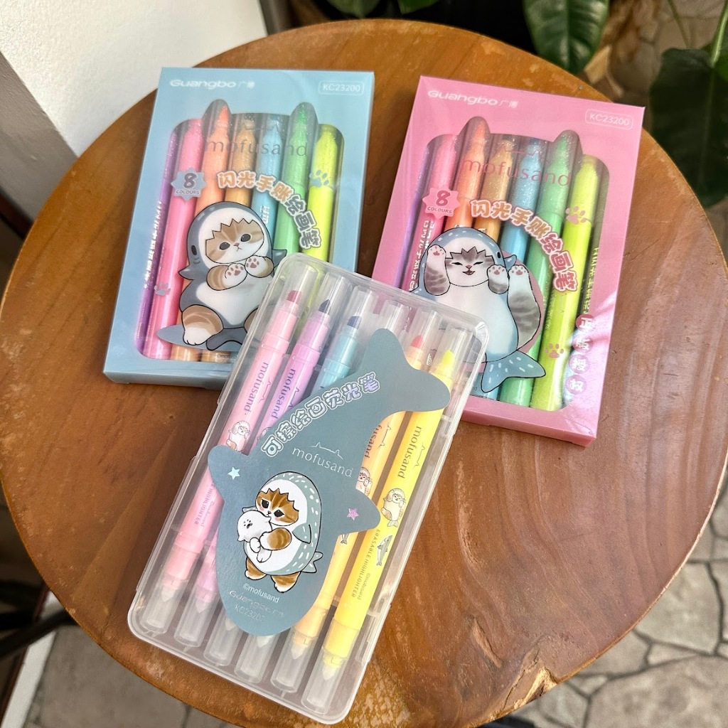 

Spidol Highlighter Stabilo Karakter Mofusand Pink Biru Alat Tulis Unik Lucu Gift Hadiah Kado Gift