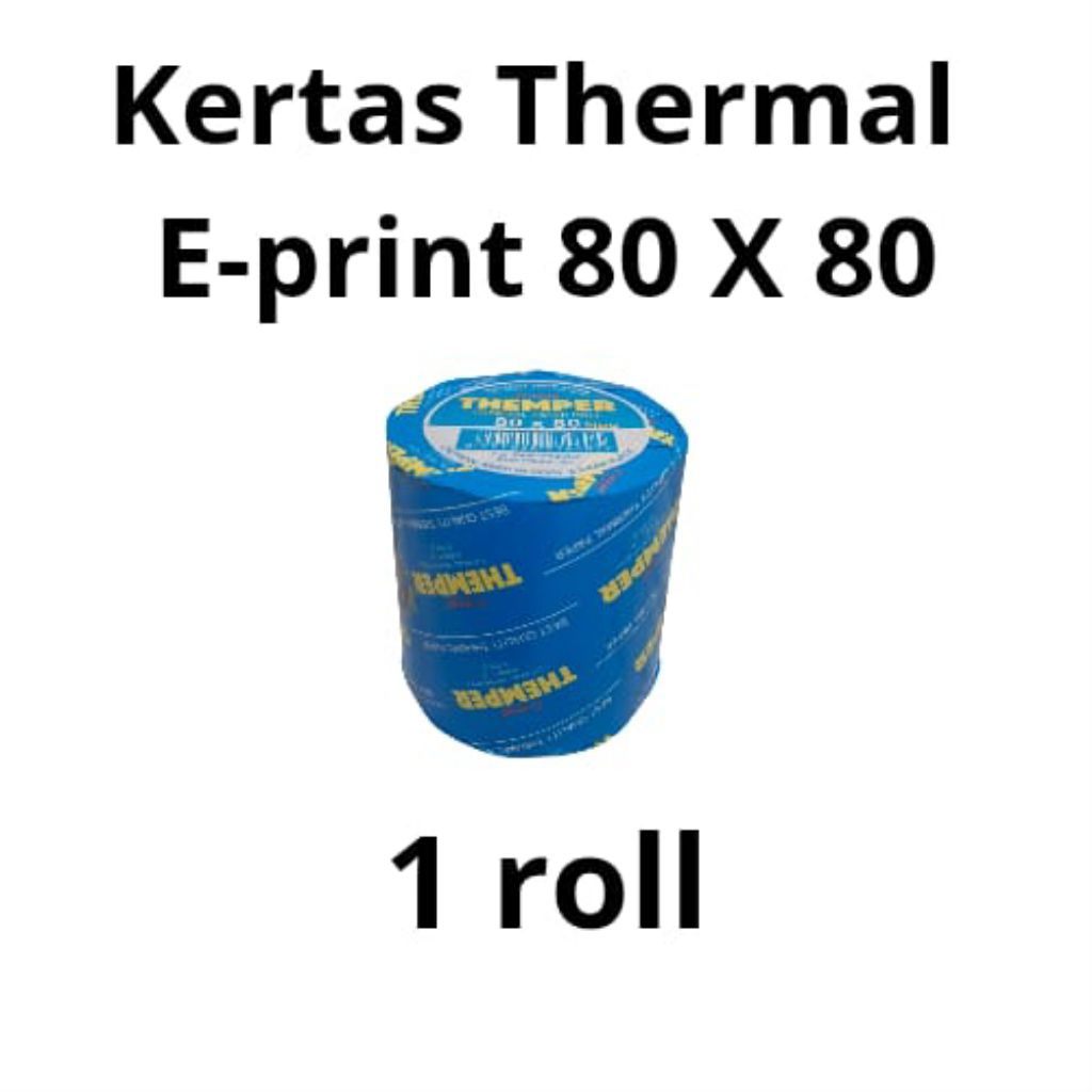 

1 ROLL KERTAS THERMAL E-PRINT 80 X 80 - KERTAS KASIR KUALITAS BAGUS