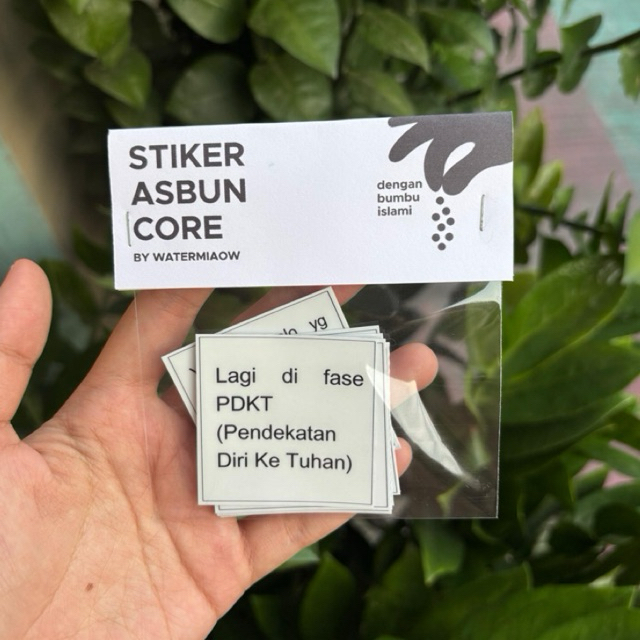 

10 PCS STIKER ASBUN ISLAMI BY WATERMIAOW