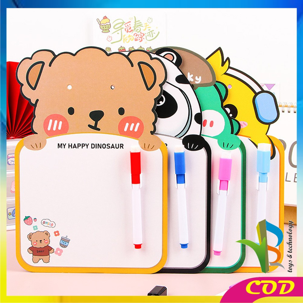 

EC RB-M353 Mainan Edukasi Papan Tulis Mini Anak Karakter Lucu Free Spidol Bisa Dihapus dengan Tali Gantung / Mini Board Toy Papan Tulis Anak Karakter