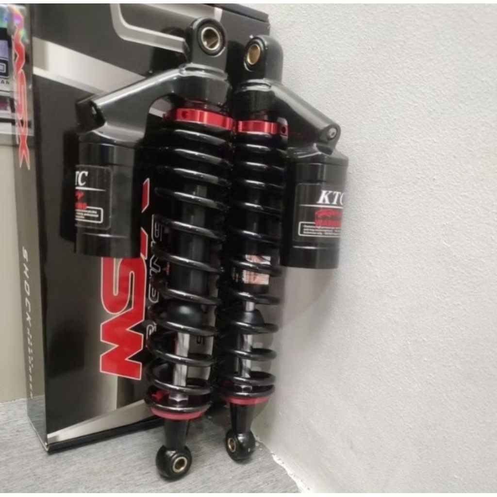 SHOCKBREAKER BELAKANG TABUNG COPY KTC 340MM MOTOR SUPRA KHARISMA REVO BLADE RX KING LEGENDA - HITAM