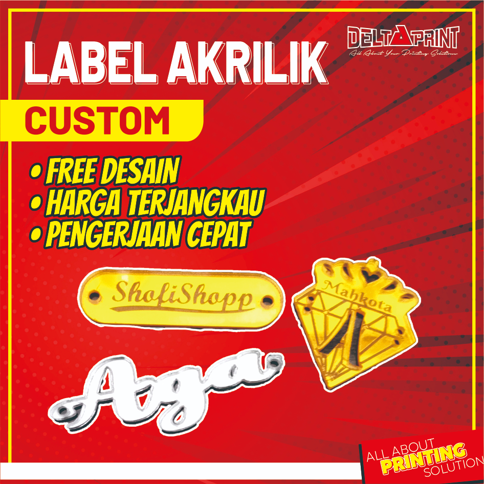 

Label Hijab Akrilik Gold CUSTOM