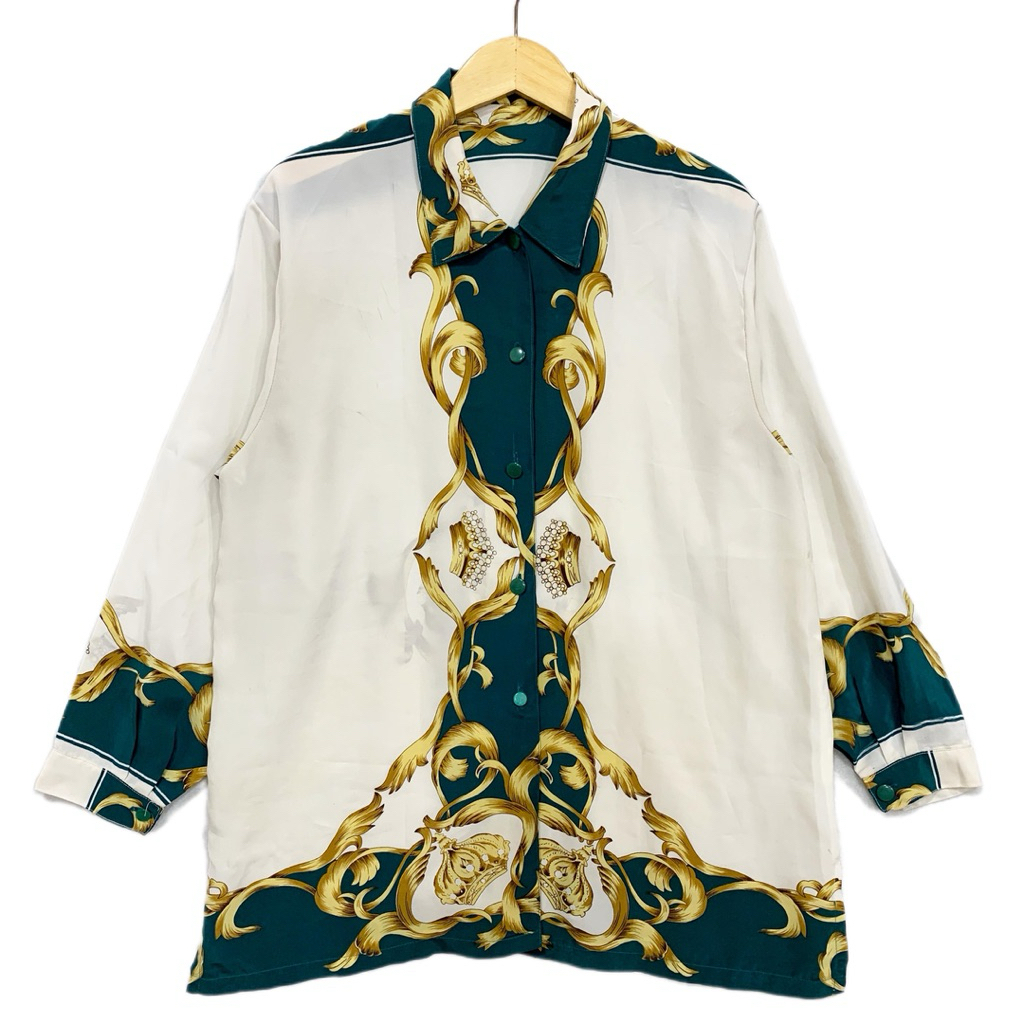 kode A574 kemeja vintage size XXL lokal Kemeja vintage kemeja mewah kemeja sultan kemeja silk kemeja