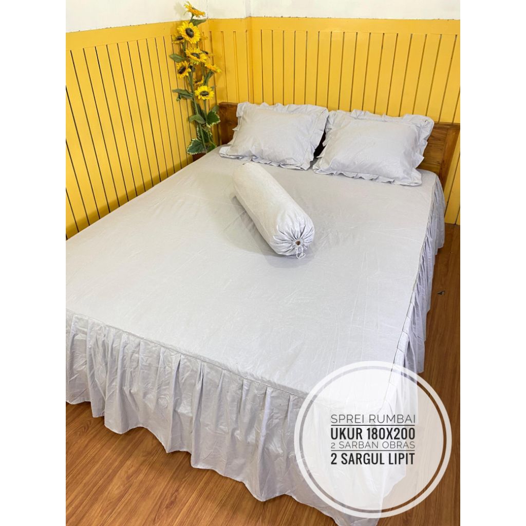 SPREI RUMBAI POLOS 180x200 HOME MADE AESTECTIC