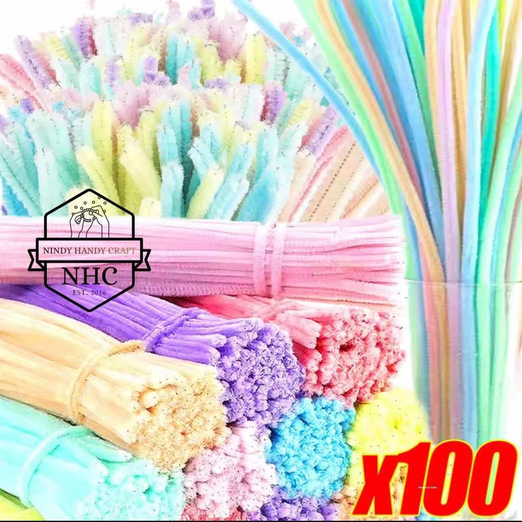 1PAK KAWAT BULU MERCY MIX WARNA PASTEL ISI 100 PCS - KAWAT MERCY - KAWAT BULU