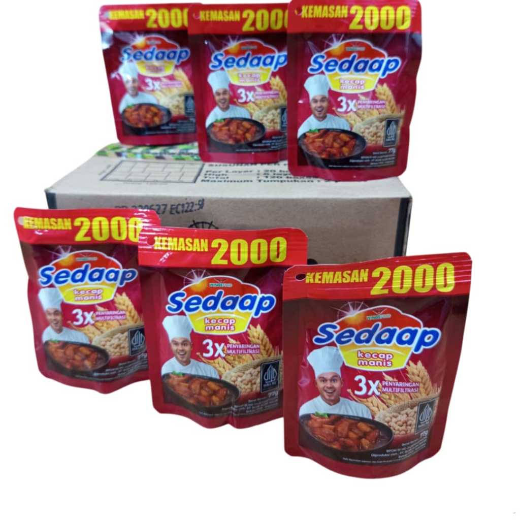 

Kecap sedaap MERAH kedelai hitam pilihan 77g 24Pouch