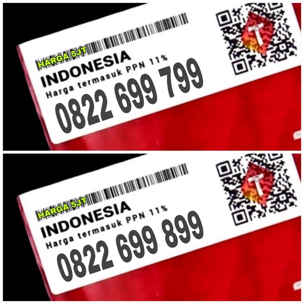 NOMOR CANTIK SIMPATI 10 DIGIT COPLE O822 *99 *99