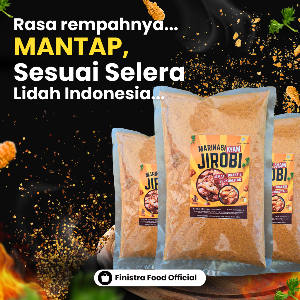 

Bumbu Marinasi Ayam Jirobi 1 Kg Dapur Finistra