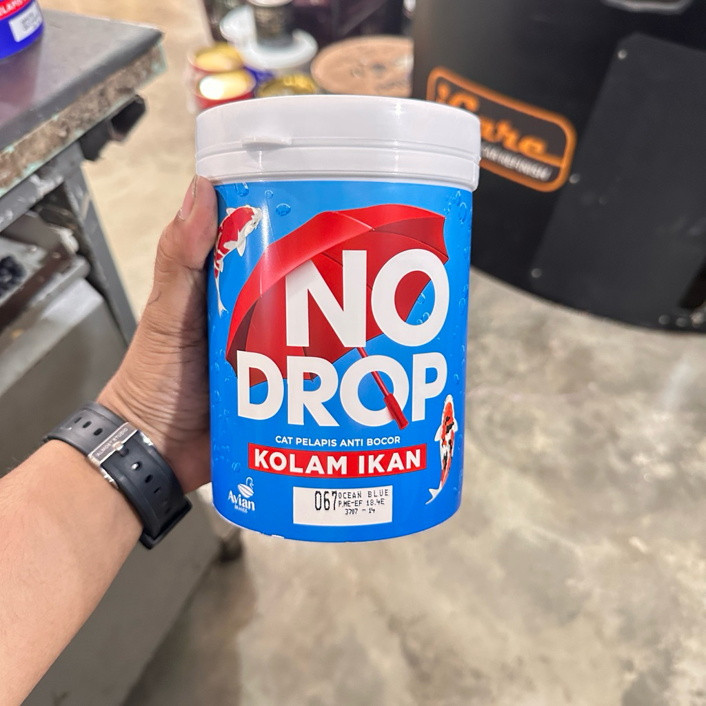 No drop cat kolam ikan kemasan 1kg,no drop kolam ikan 1kg warna ocean blue BIRU