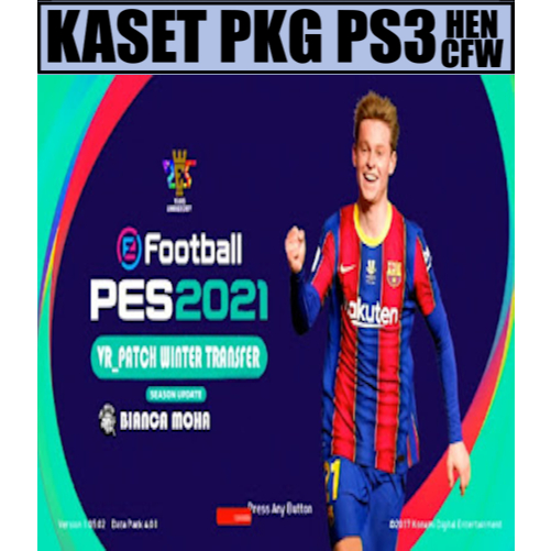 Kaset pkg ps3 PES 2021 PS3 VR Patch + Liga 1 Shopee