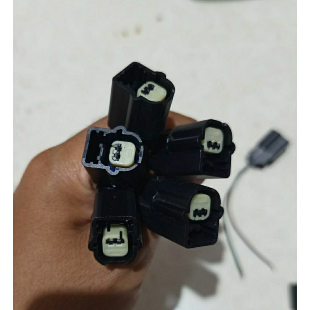 soket lampu foglamp led pin 2 female mobil toyota fortuner vrz innova reborn camry fortuner zenix