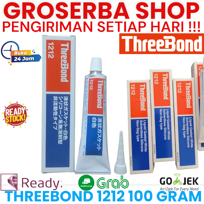 

Threebond 1212 100Gram - Three Bond 1212 100g Gram Liquid Gasket White Original