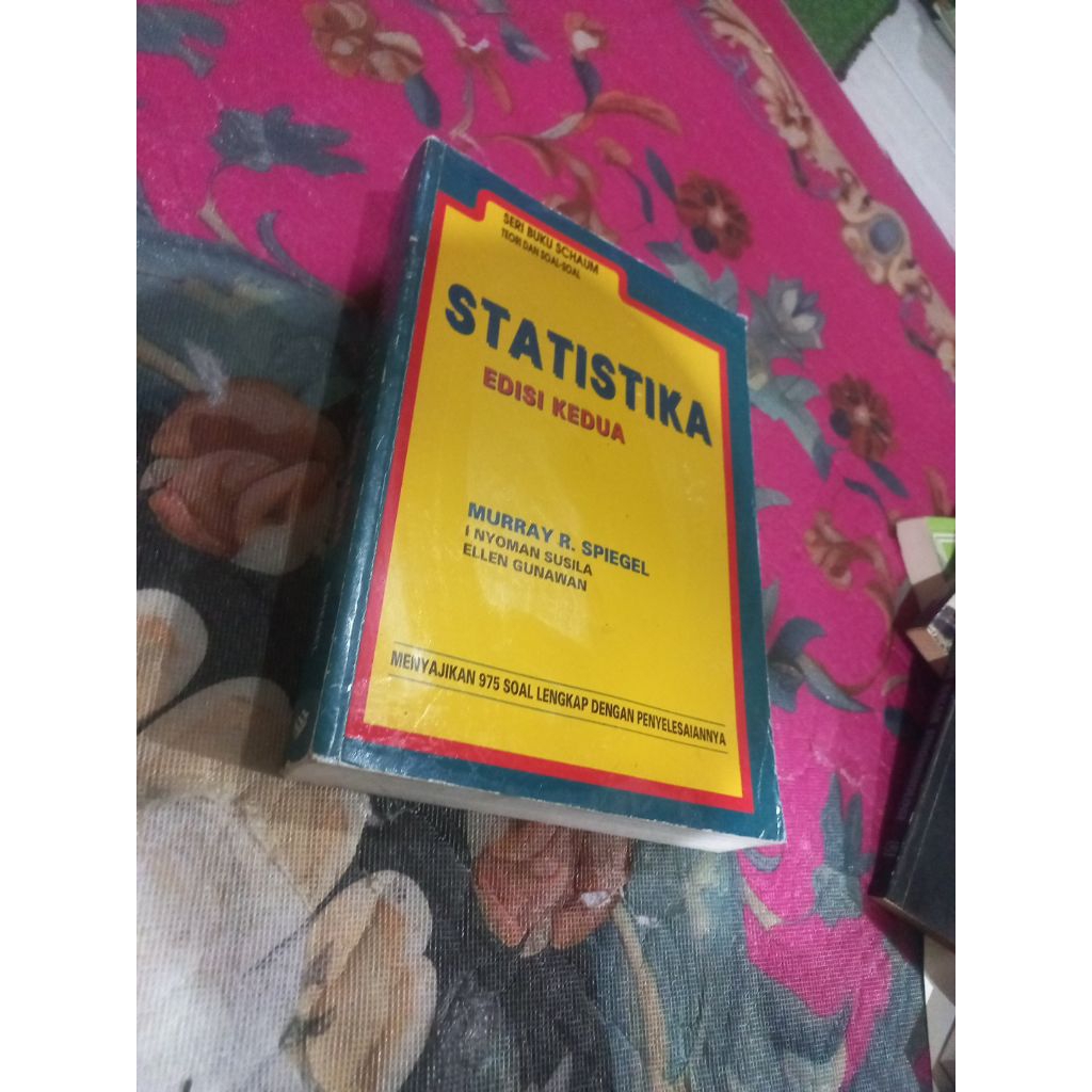 Buku Statistika seri buku schaum edisi kedua original