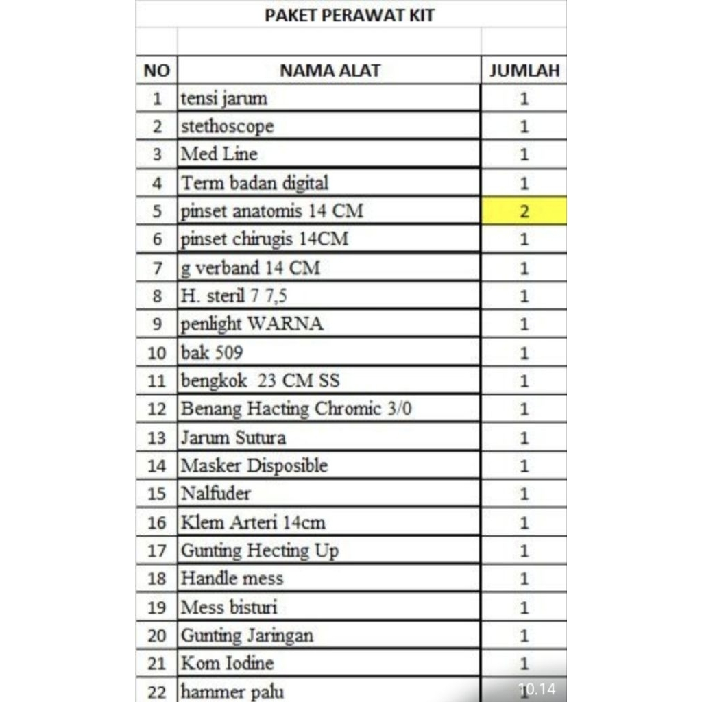 PERAWAT KIT/Nurse Kit +Tas