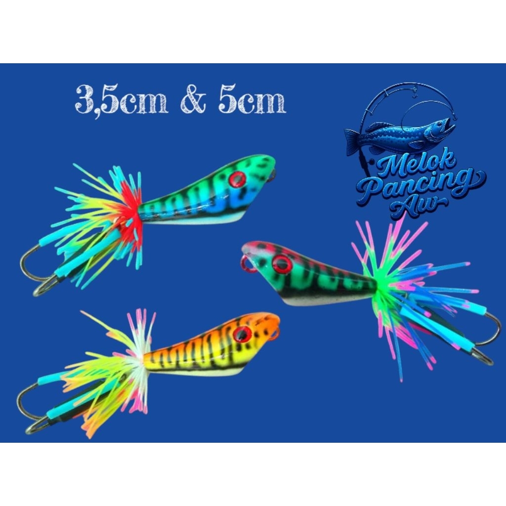 GEOL RATTLE MOTIF TOMAN 3,5cm & 5cm BAHAN KAYU BUKAN RESIN, GEOL CASTING GABUS TOMAN, UMPAN CASTING 