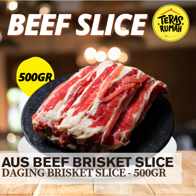 

AUS BEEF SLICE BRISKET/SHORTPLATE 500GR / DAGING SAPI SLICE