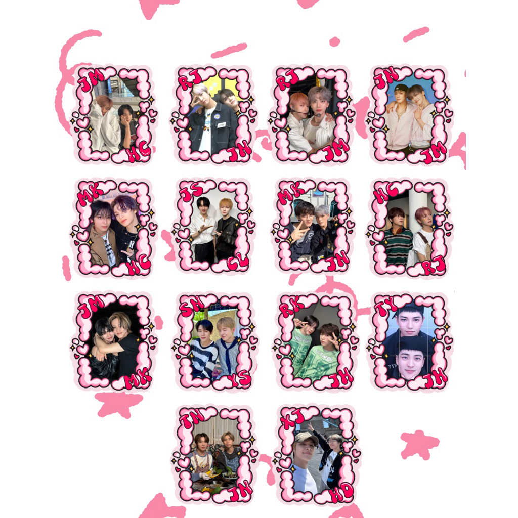 

GLITTERY STICKER NCT COUPLE