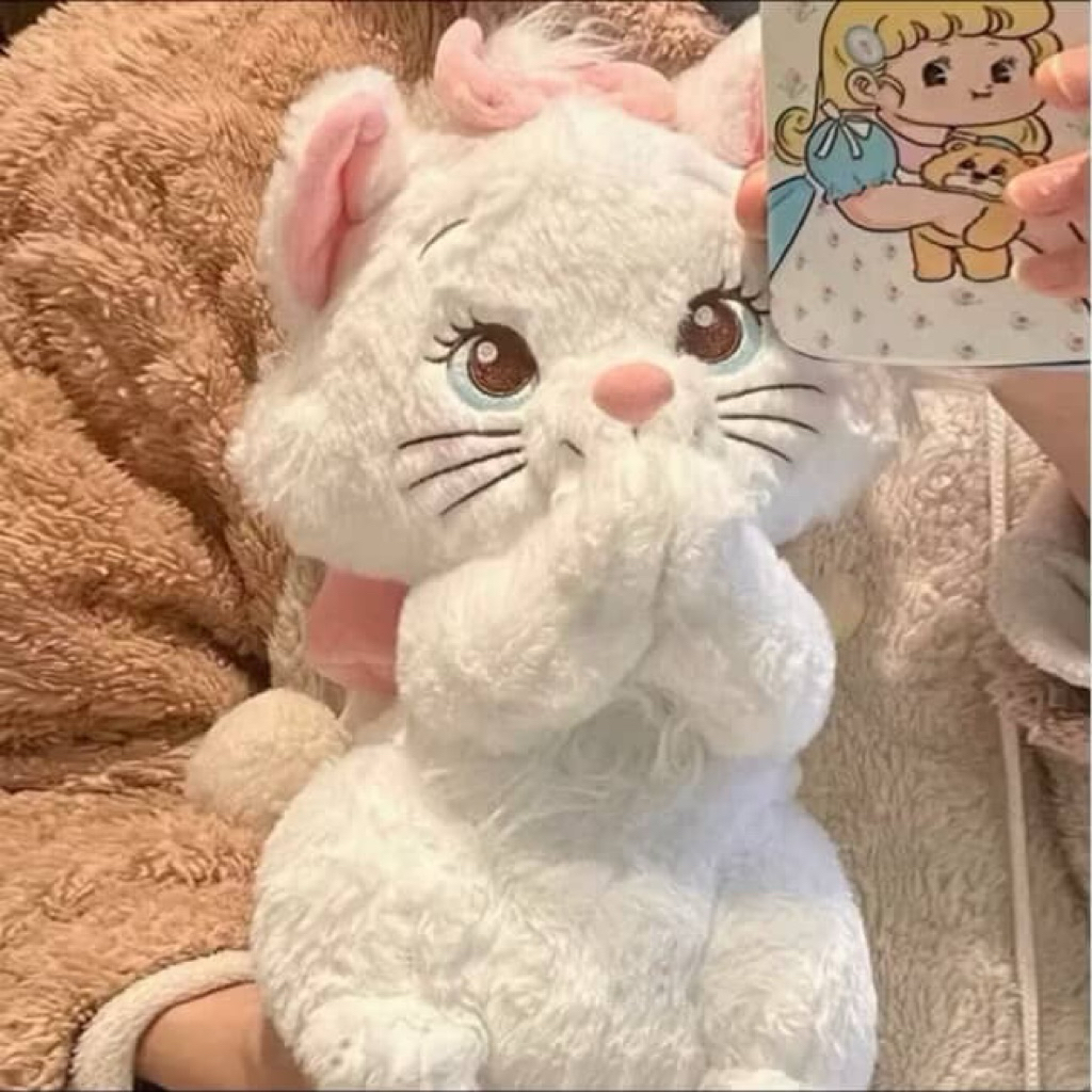 TOKO_KC Boneka Marie Cat Fluffy Import Sakura Boneka Kucing Marie Cat Lembut Kado Ulang Tahun Kado V