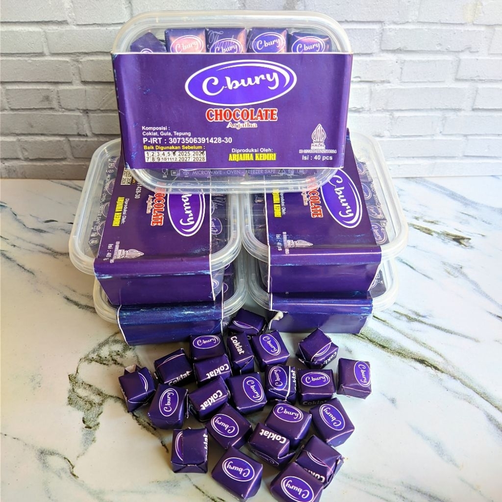 

Coklat cube 1 box isi 40 pcs C-BURRY