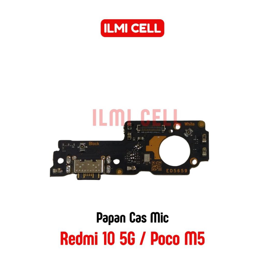 PAPAN KONEKTOR CAS MIC REDMI 10 5G/ POCO M5