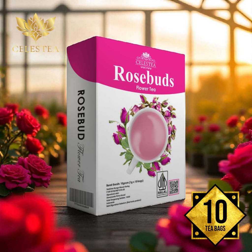 

Celestea Rosebuds Flower Tea | Teh Bunga Mawar Premium | Herbal Tea Cantik & Relaksasi