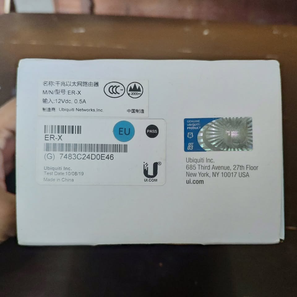 Ubiquiti Network UBNT UniFi EdgeRouter X (ER-X) BEKAS NORMAL