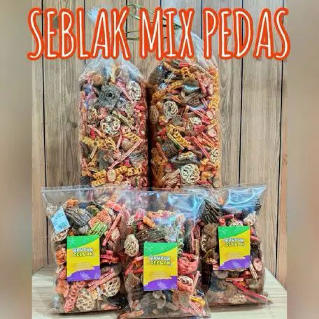 

1 BAL (2 KG) KERUPUK SEBLAK CIKRUH MIX / KERUPUK SEBLAK CAMPUR