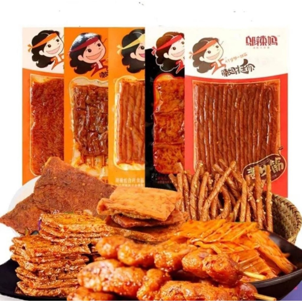 

[HALAL] Wulama Kulit Kembang Tahu Cemilan Spicy Snack China Vegetarian WLM/Cemilan Snack Halal 100gr/