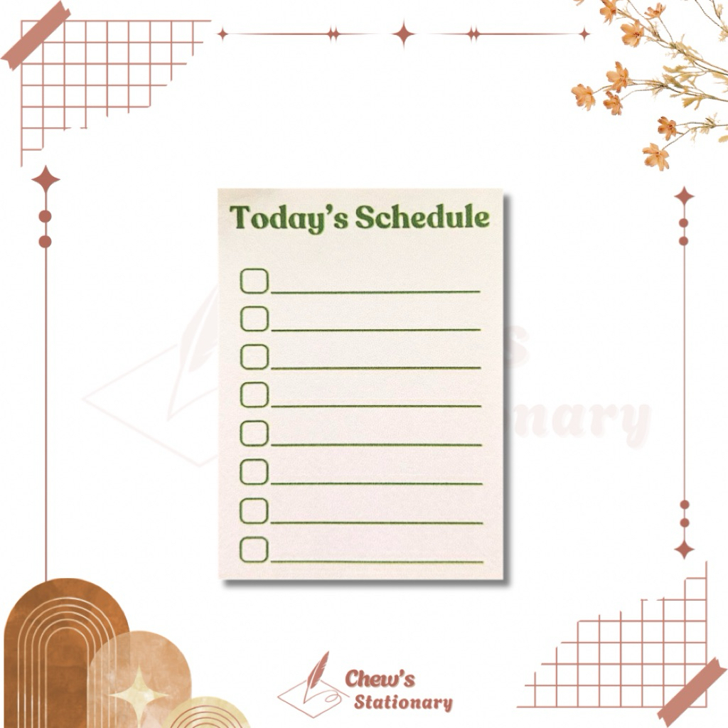 

Handmade | Notepad Aesthetic | Memopad Aesthetic | Notes | Buku Catatan | Agenda Harian | To Do List | Mini Schedule