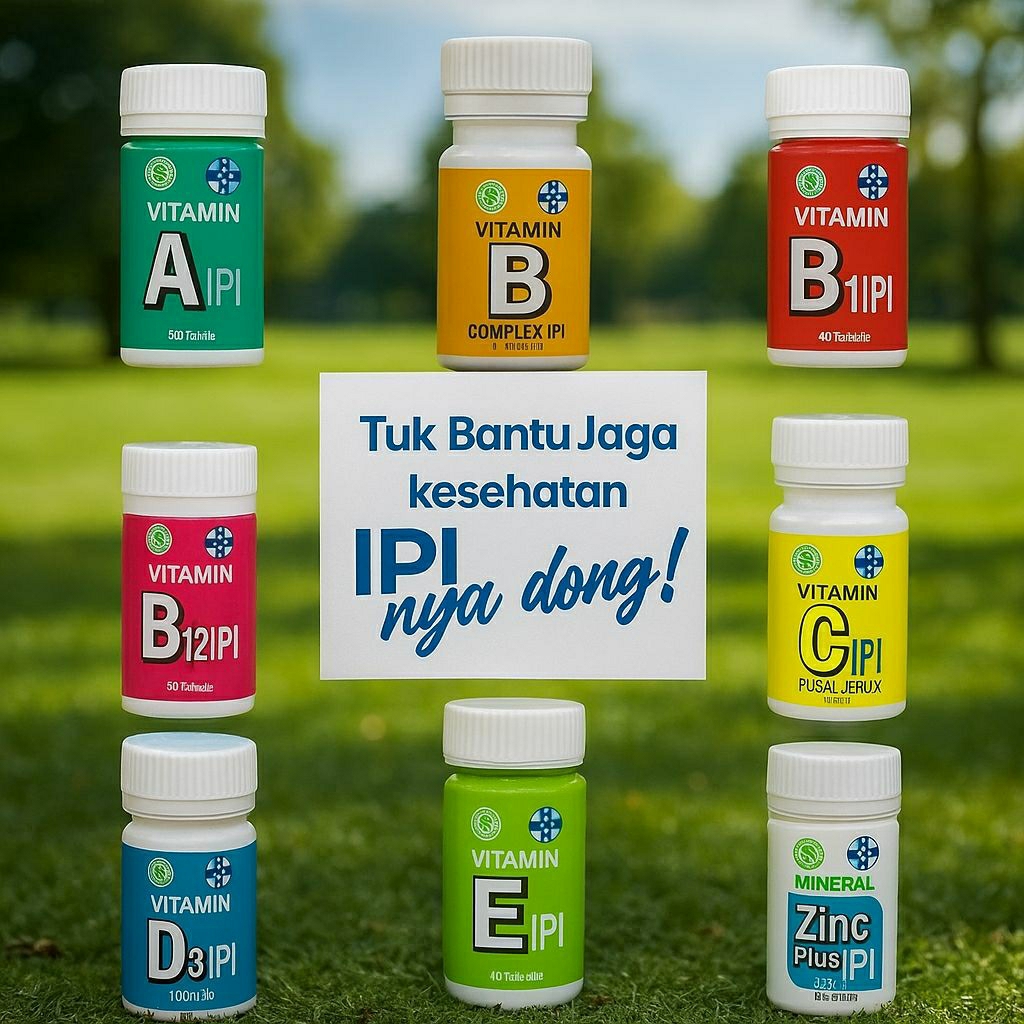 Vitamin C IPI isi 45 tablet Vit Multivitamin rasa Jeruk Mineral Kesehatan Daya Tahan Tubuh Body Heal