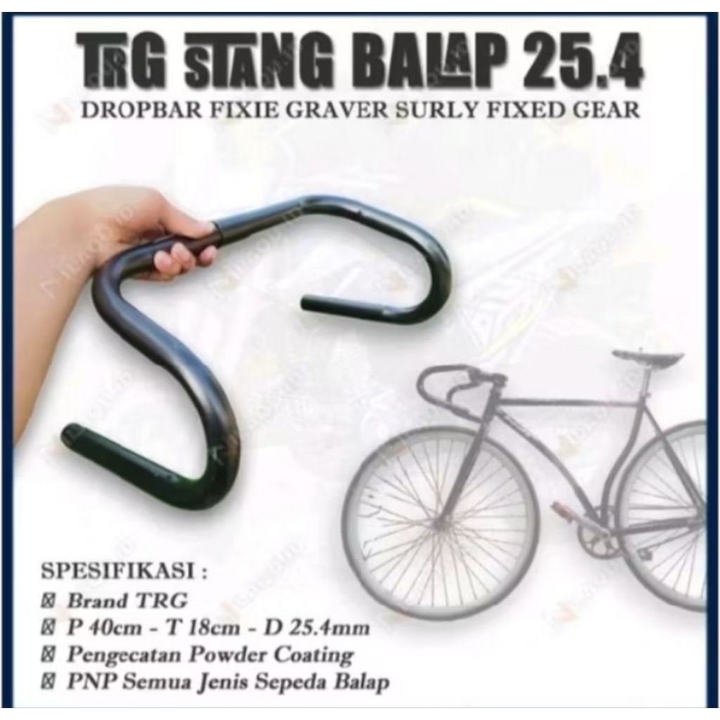 DROPBAR FIXIE STANDAR ROADBIKE STANG SEPEDA BALAP OVERSIZE / STANG BALAP MINION