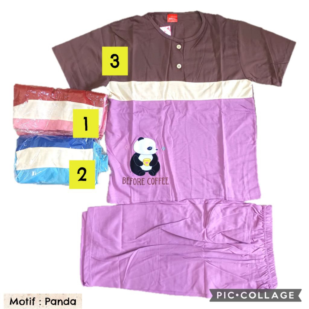 ASLI BABY DOLL AMRO & THEDA CELANA 3/4 pendek dewasa piyama baju tidur babydoll bebidol abg remaja s