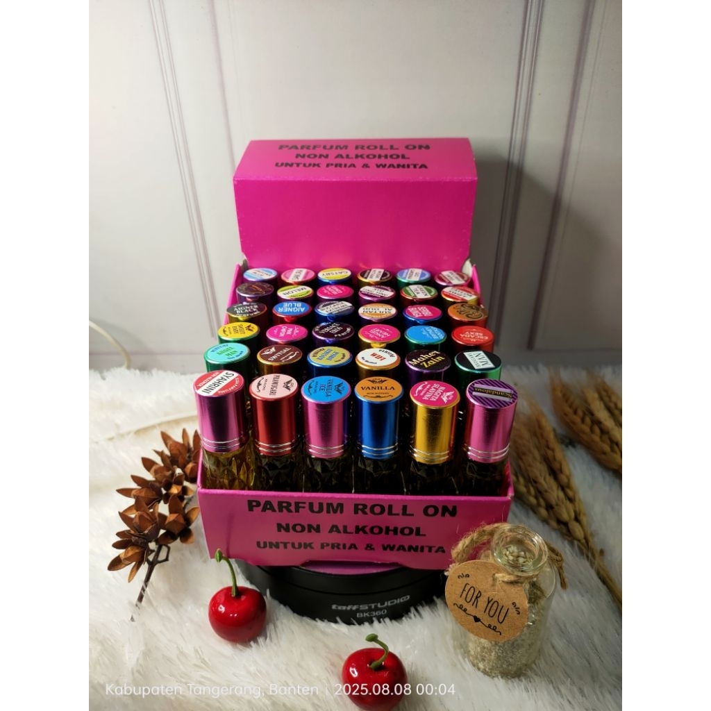 Parfum Roll On 10ml Non Alkohol – Wangi Premium, Tahan Lama (free tatakan dus parfum)