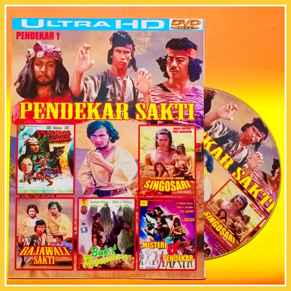 Kaset Film Indonesia Jadul Koleksi  Pendekar Sumur - Singosari - Rajawali Sakti - Bukit Perawan - Mi