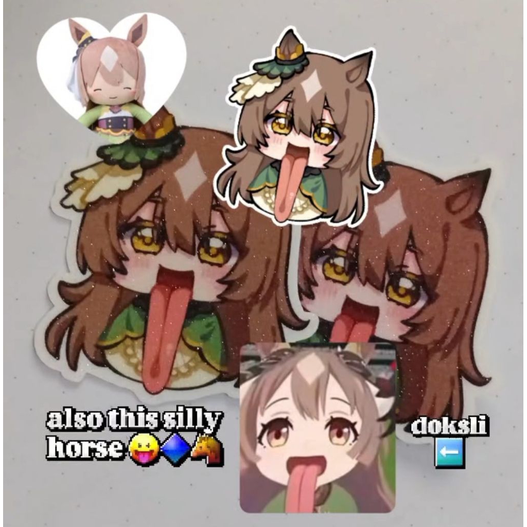 

( Abbiefurai ) Sticker UMA MUSUME Satono melet wlee | Satono Diamond ✦ Fanmerch READY STOCK