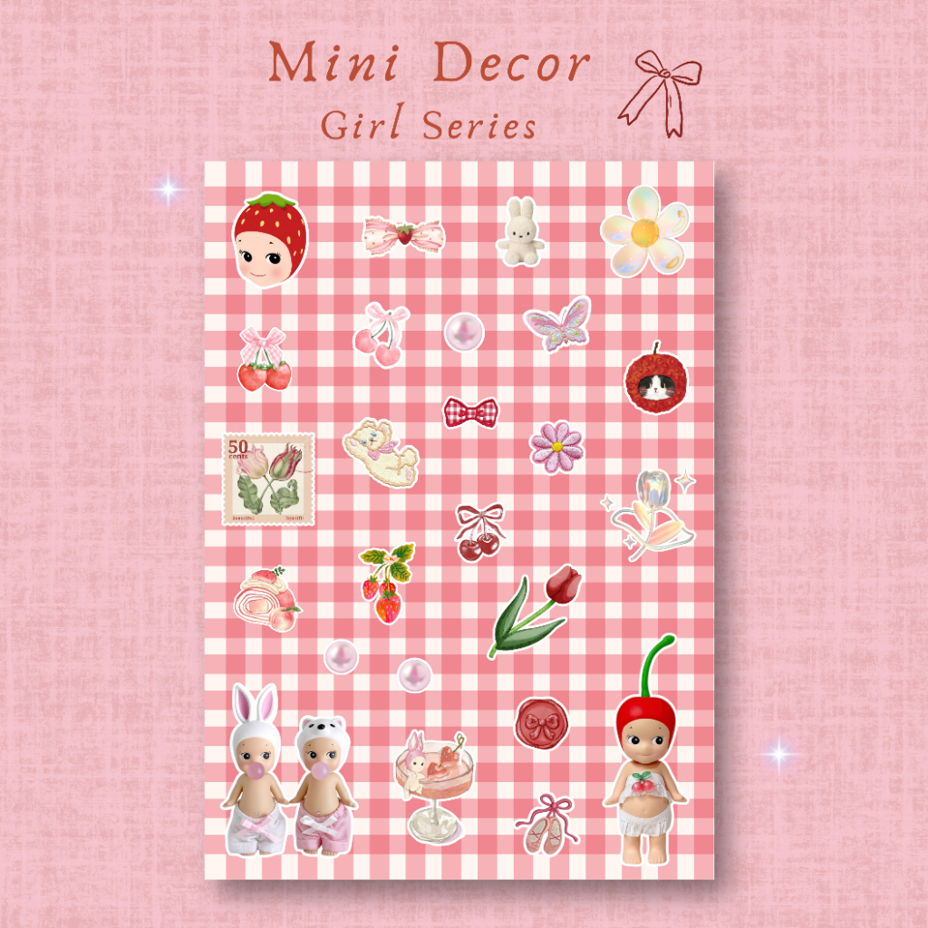 

Sonny Angel Mini Decor — Aesthetic Sticker Pack (A6, Kiss Cut)