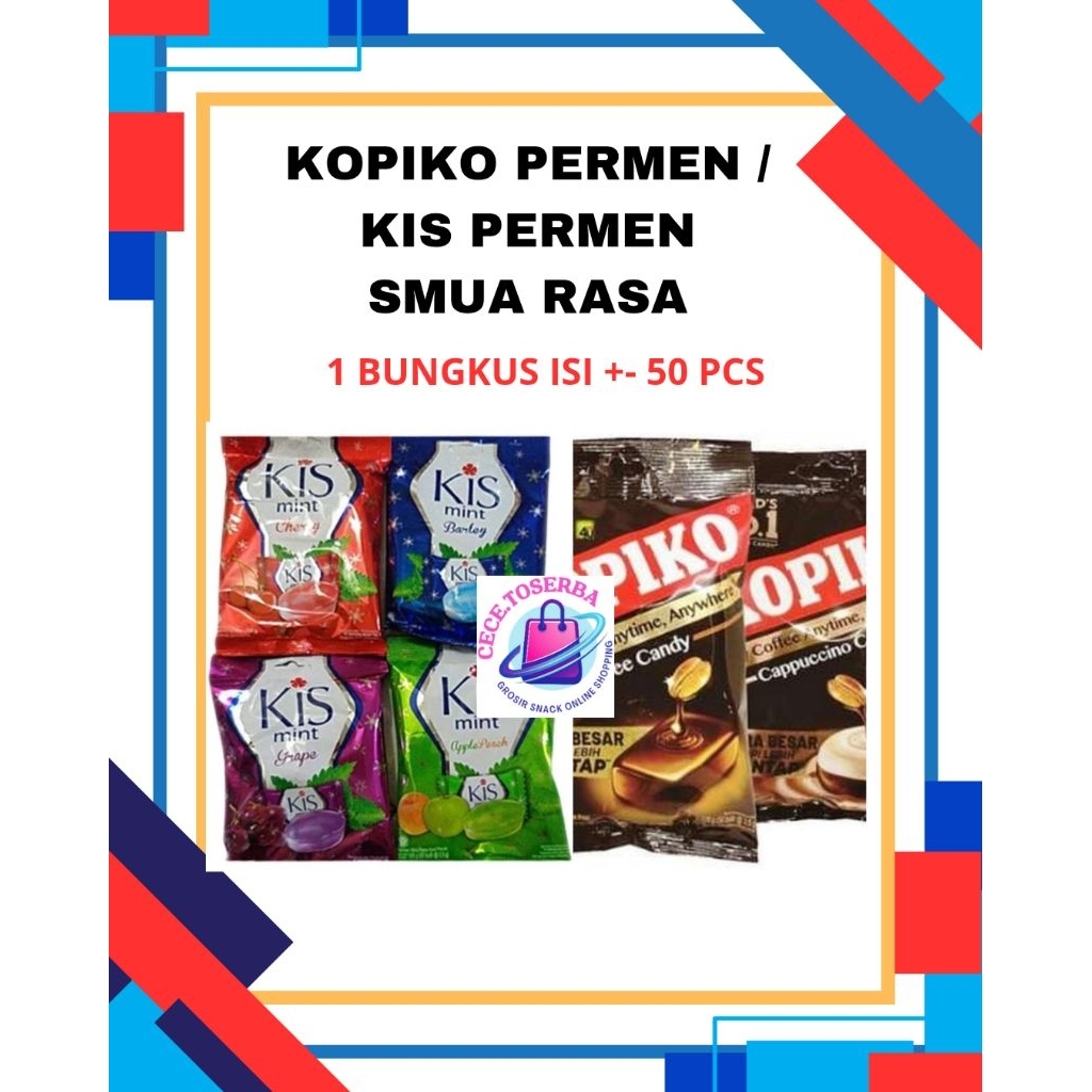

Kopiko / Kiss / Tamarin Permen isi 50 s # Termurah