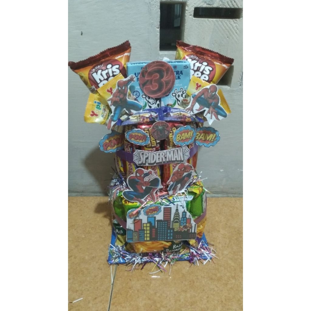 Snack tower Spiderman free paking