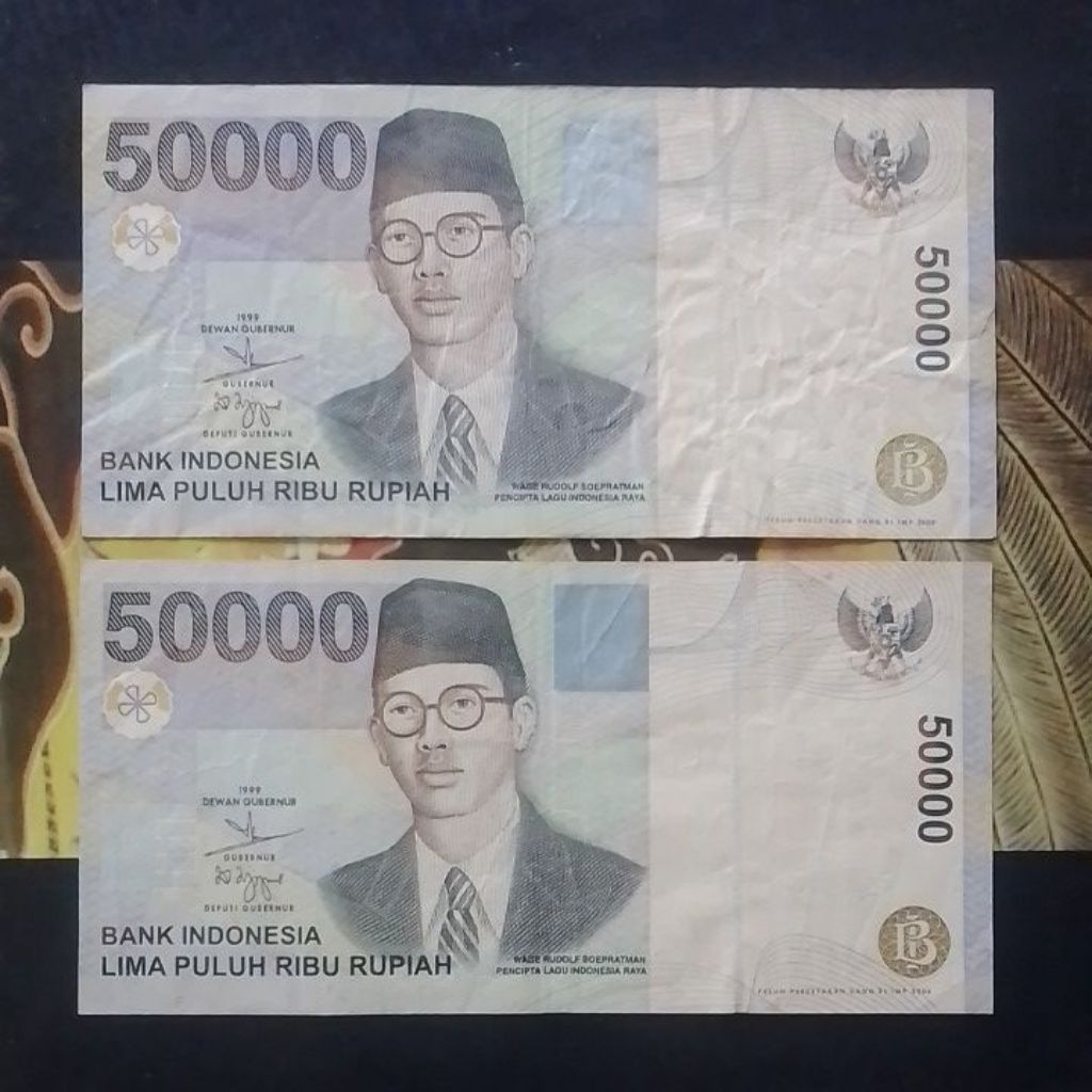 UANG KUNO 50.000 RUPIAH WR SUPRATMAN TAHUN 1999