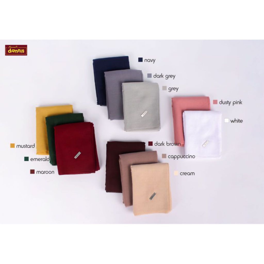 Jilbab segiempat Voal laser cut Dannis Collection.