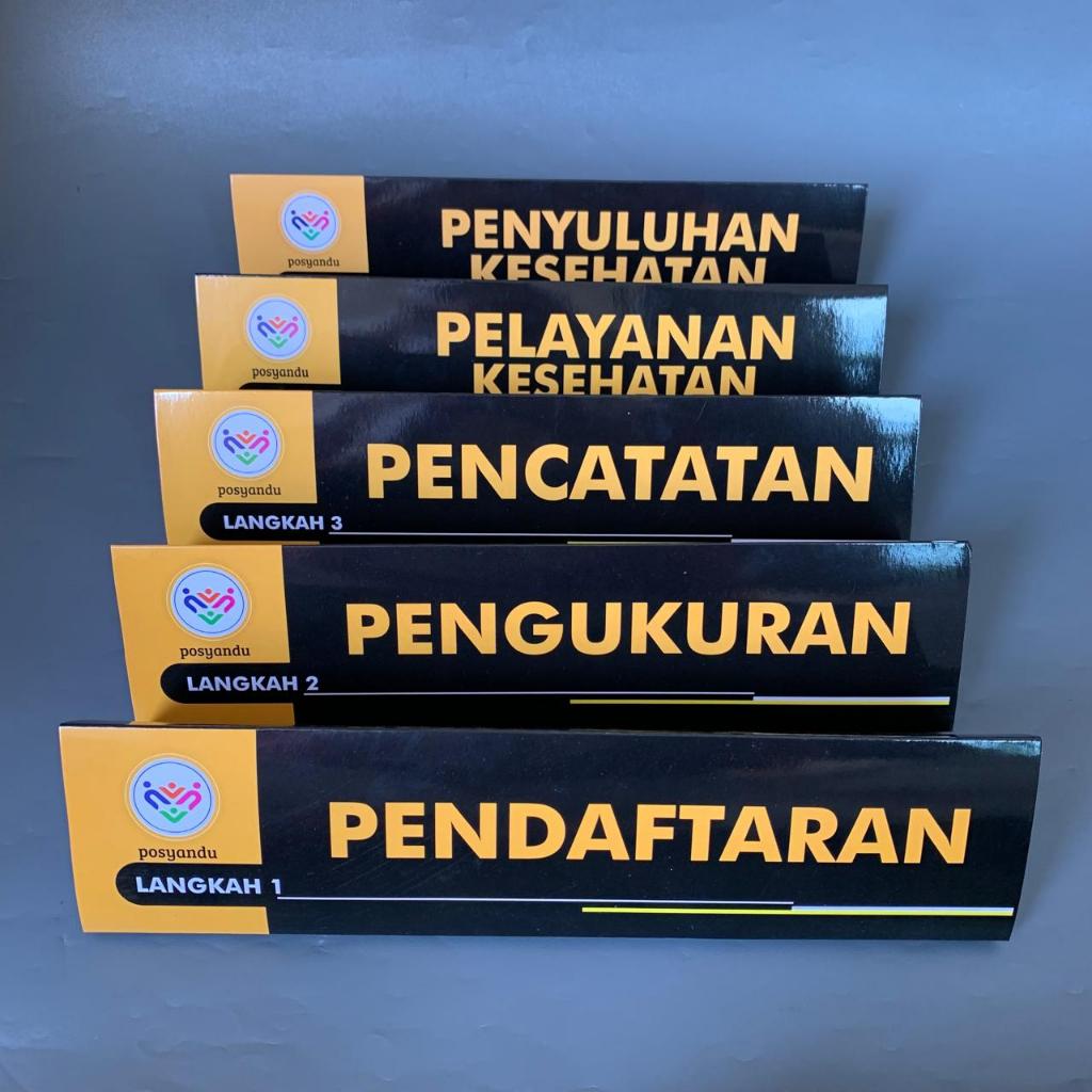 

Paket Papan Meja Posyandu - 1 Set Papan Meja Pelayanan Posyandu - Bahan Kertas Ivory