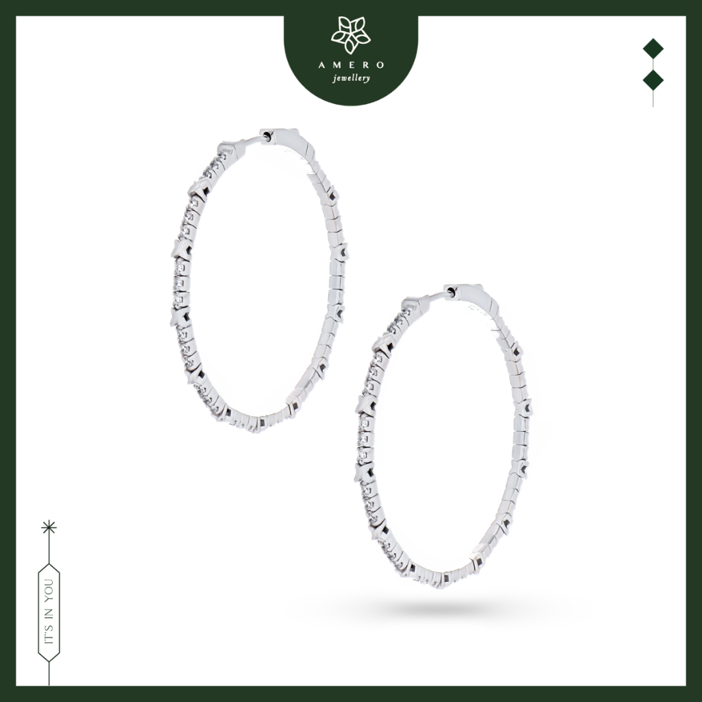 Anting Emas White Gold 17K Fillo FE-47 Amero Jewellery