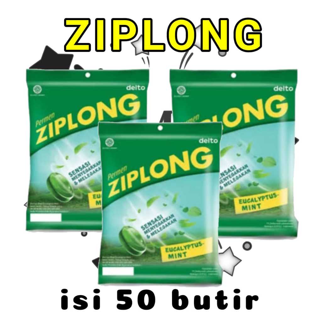 

Permen Ziplong Eucalyptus Mint Bag 50 Butir - Permen Mint Eucalyptus Melegakan Tenggorokan