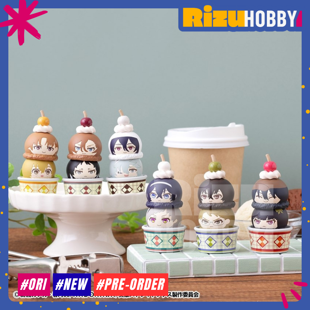 [BACA DESC] PRE ORDER BSD Bungo Stray Dogs Tsumichon Ice Cream Figure Bungou Stray Dogs BSD