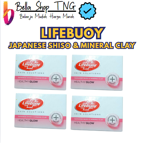 Lifebuoy sabun Batang Bar japanese Shiso & mineral clay green tea aleo vera 70gr x 4pcs