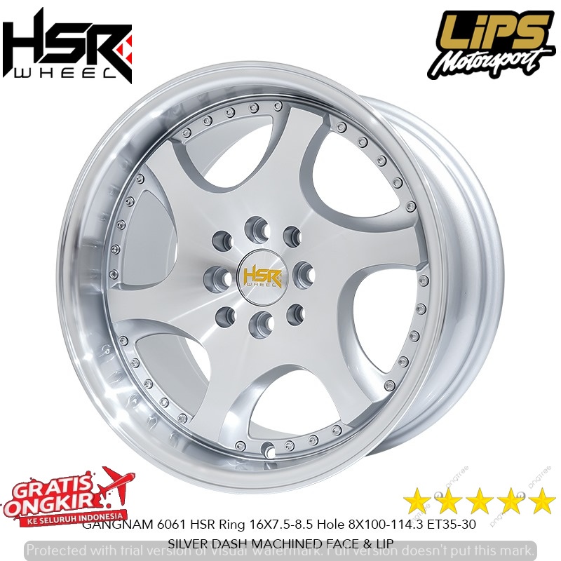 Velg Celong Ring 16 HSR Untuk Yaris Vios Avanza Jazz Livina Mobilio | HSR GANGNAM R16