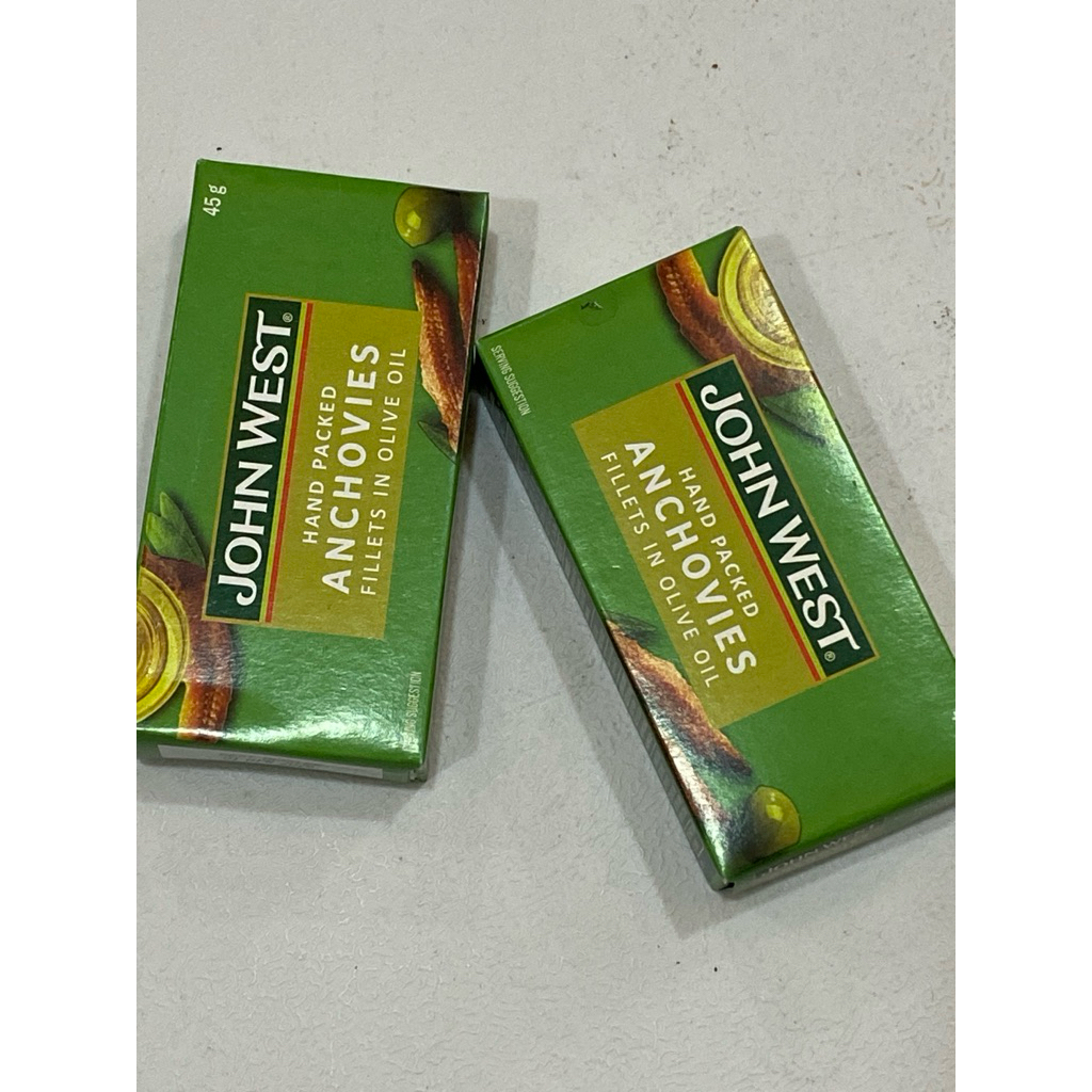 

JOHN WEST - ANCHOVIES FILLETS IN OLIVE OIL 45gr