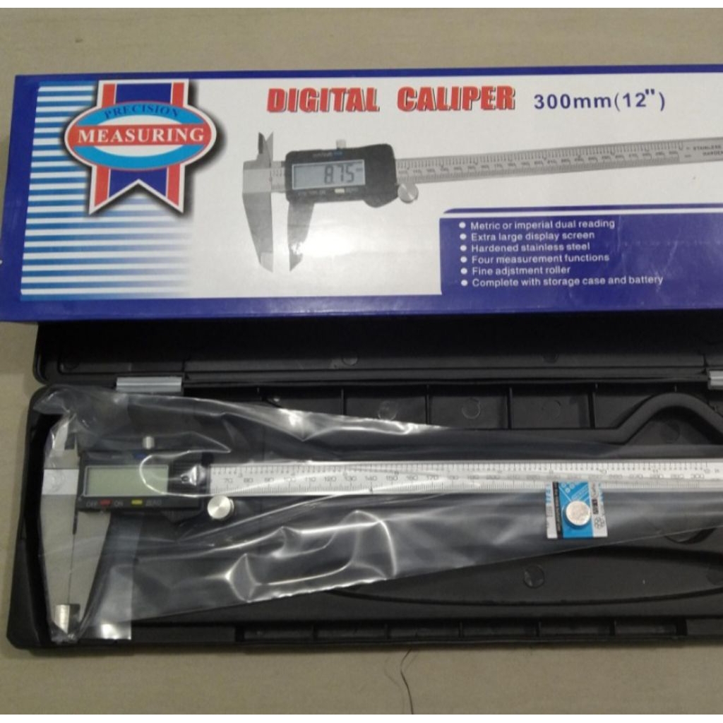 sigmat digital caliper 12" stainless hardened 0-300mm