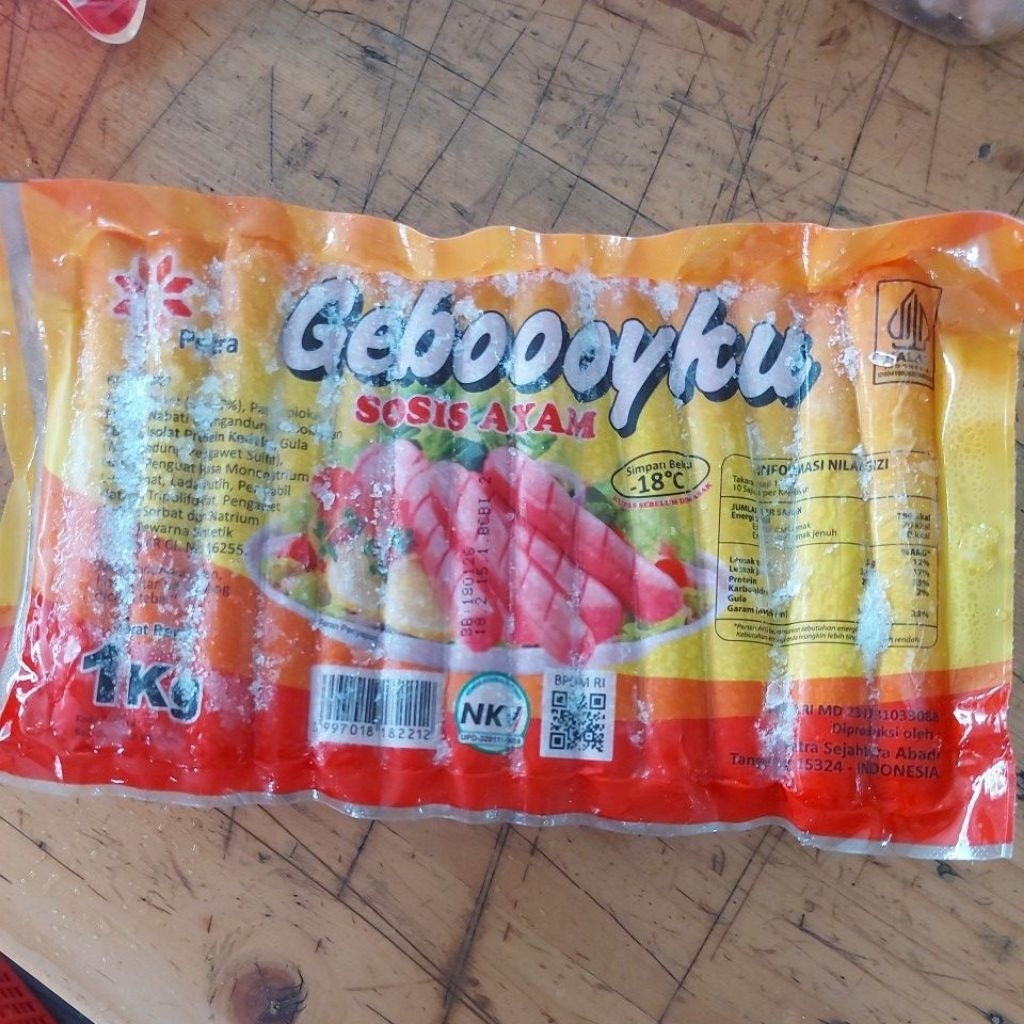 

GEBOYKU SOSIS AYAM 1KG MERAH